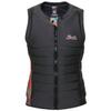 Mystic Womens Juice Wake Boarding Front-Zip Impact Vest - Dark Grey 230153 XS view 1