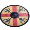 Full Size Solid Wood Viking Shield for Cosplay LARP or Battle (24" Finehair) view 1