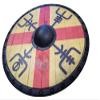 Full Size Solid Wood Viking Shield for Cosplay LARP or Battle (24" Finehair) view 2