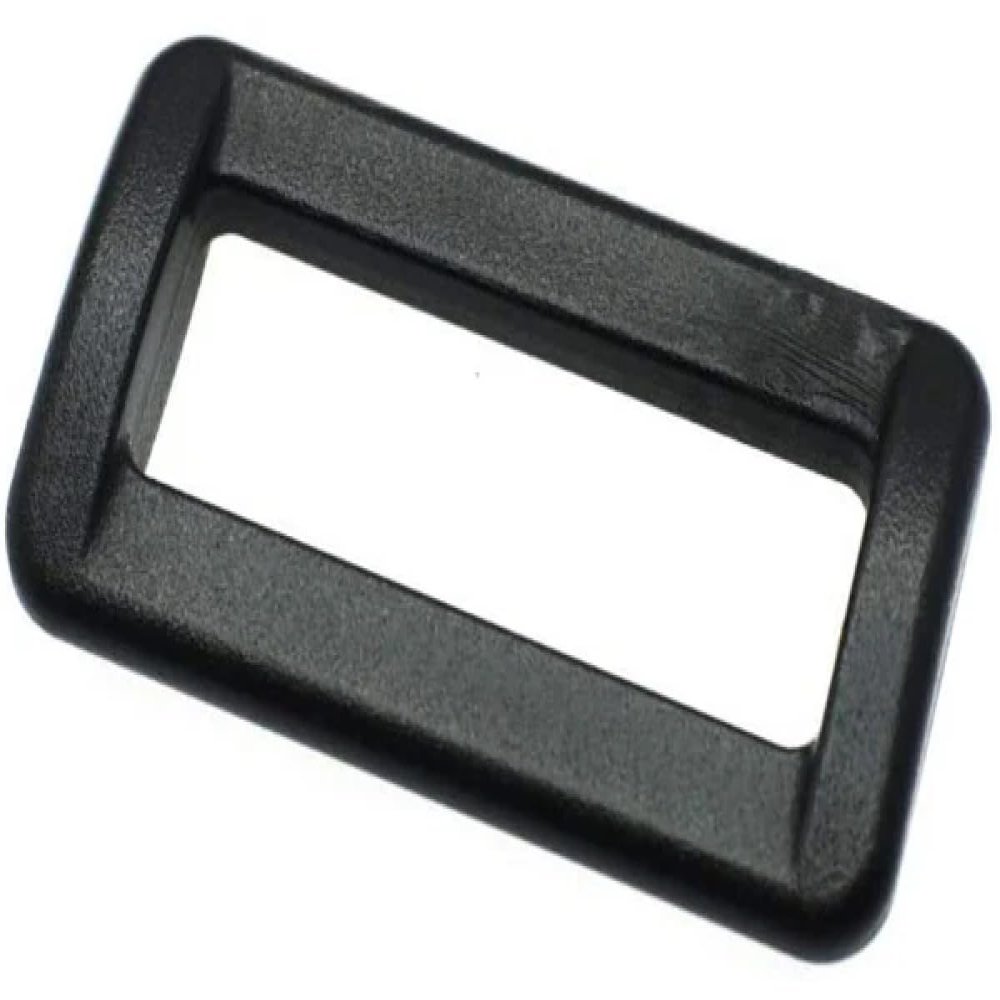 1in Heavy Duty Rectangle Plastic Loop Slide Lock Ring Bar for Webbing Slide Loop for Bags Straps for Webbing Various Packs (50)