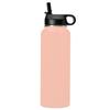 LaserGram Personalized Water Bottle, Rooster, Stainless Steel Double Wall Vacuum Insulated with Flip Top Straw, Custom Engraved Gift (40oz / 1180ml Coral) view 2