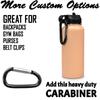 LaserGram Personalized Water Bottle, Rooster, Stainless Steel Double Wall Vacuum Insulated with Flip Top Straw, Custom Engraved Gift (40oz / 1180ml Coral) view 4