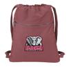 Broad Bay University of Alabama Drawstring Backpack RICH CANVAS Alabama Logo Cinch Bag (Crimson Tide) view 1
