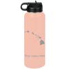 LaserGram Personalized Water Bottle, Hawaiian islands, Stainless Steel Double Wall Vacuum Insulated with Flip Top Straw, Custom Engraved Gift (40oz / 1180ml Coral) view 1