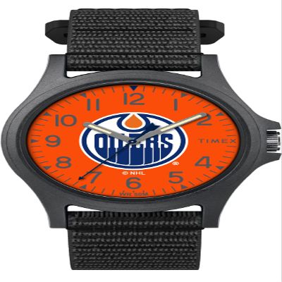 Timex Men's NHL Pride 40mm Watch Edmonton Oilers with Black FastWrap Strap