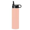 LaserGram Personalized Water Bottle, Farm Tractor, Stainless Steel Double Wall Vacuum Insulated with Flip Top Straw, Custom Engraved Gift (20oz / 590ml Coral) view 2
