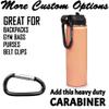 LaserGram Personalized Water Bottle, Farm Tractor, Stainless Steel Double Wall Vacuum Insulated with Flip Top Straw, Custom Engraved Gift (20oz / 590ml Coral) view 4