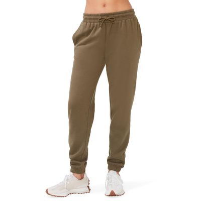 KUT & SO Womens Fleece Joggers with Pockets Essential Sweatpants for Women Olive Green XX-Large