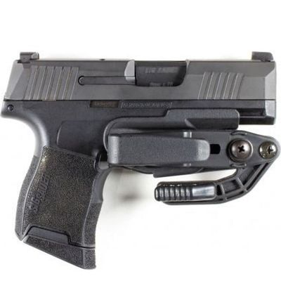 Raven Concealment Systems Vanguard VG2 Advanced Kit Compatible with Glock 42|43 - Naked Minimalist Tuckable Trigger Guard Holster Glock 43 IWB | VG2G42/43BKOHADV-FBM