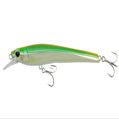 Nomad Design Shikari Fishing Lures, Premium Long-Casting, Shallow Diving, Slow Floating Jerkbait, for Inshore Saltwater Species Such as Snook, Seatrout, 145 SUS FR 5-3/4" - 1oz - Chartreuse Chrome
