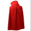 Regenboog 59inch(150cm) Kids Reversible Cape with Hood,Black and Red Cape,Halloween Christmas Costume,Masquerade,Dress up,Wizard,Witch,Vampires Cloak view 3