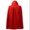 Regenboog 59inch(150cm) Kids Reversible Cape with Hood,Black and Red Cape,Halloween Christmas Costume,Masquerade,Dress up,Wizard,Witch,Vampires Cloak view 4