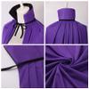 Regenboog Stand Collar Reversible Cape Kids,Black and Purple Cape,Halloween Christmas Costume,Masquerade,Dress up,Wizard,Witch,Vampires Cloak,35inch view 4