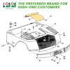 10L0L Golf Cart Access Panel Access Cover Fits EZGO TXT&Medalist Golf Carts 1994-2013, Replaces OEM# 71320-G01 view 2