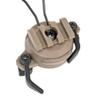 Simways Arc Rail Adaptor Tactical Helmet Rail Suspension Headset Bracket Ear Muff (Tan) view 2