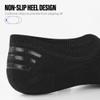 CLOSEMATE Mens No Show Socks Cotton Thin High Elasticity Low Cut Ankle Socks with Non Slip Grips 6 Pairs (2Black2White2Grey, Size S) view 3