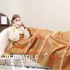 ACUSHLA Merino Wool Camp Blanket - Soft Warm Thick Washable Large Outdoor Camping Sleeping Throw Blanket All Weather, Morocco Khaki 79" x63" view 2