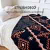 ACUSHLA Merino Wool Camp Blanket - Warm Thick Washable Large Outdoor Camping Sleeping Throw Blanket All Weather Morocco Blue 79" x63" view 2