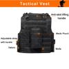 AZB Tactical Vest Adjustable Airsoft Paintball Vest with Removable Pouch view 3