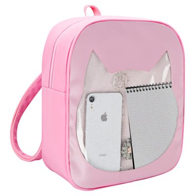 PG6 Candy Leather Ita Bag Backpack Clear Cat BeachShoulder Bag