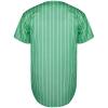 Phoneutrix Blank Plain Hip Hop Hipster Baseball Jersey Button Down Shirts Sports Uniforms Men Women Jersey (Green-Stripe, Large) view 3