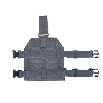 EXCELLENT ELITE SPANKER Tactical MOLLE Drop Leg Platform Universal Drop Leg Panel with Adjustable Belt & Thigh Straps (Grey)