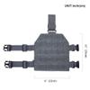 EXCELLENT ELITE SPANKER Tactical MOLLE Drop Leg Platform Universal Drop Leg Panel with Adjustable Belt & Thigh Straps (Grey) view 2