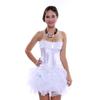 ICEGIA Fashion Womens Lace Up Corset Top Overbust Body Shaper Bustier Corsets for Women view 3