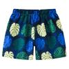 Alvivi Baby Toddler Boys Swim Trunks Hawaiian Beach Shorts Cartoon Floral Print Short Pants Swimwear Navy Blue 2-3 Years view 2