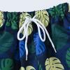 Alvivi Baby Toddler Boys Swim Trunks Hawaiian Beach Shorts Cartoon Floral Print Short Pants Swimwear Navy Blue 2-3 Years view 3