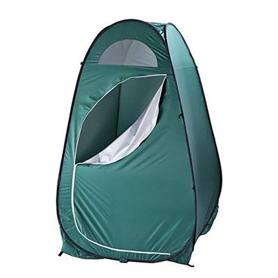 Pop-up Camping Privacy Shelters Wide Quick Set Up Privacy Tent, ToileShower Tent Camping Changing Tent Portable Waterproof Outdoor Dressing Bathroom Toilet Tent Privacy Shelter Tent with Carrying Bag