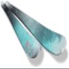 Nordica Unleashed 90 W Skis 2023 - Women's Teal/White/Pink 152 view 1