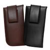 Calabria Soft Eyeglass Case 2 PACK,Belt Attach,Vertical 1 Black &1 Brown Syn.Leather&Felt view 2