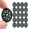 20 Pack Button Compass Mini Pocket Oil Filled Compass for Kids Hiking Survival Watch Band Paracord Camping Outdoor Activities Accessory Size Dia. 20mm view 1