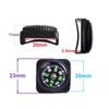 15pcs Slip-On Wrist Compass Hard Shell Liquid Filled Mini Small Button Compass Paracord Bracelet for Outdoor Hiking Survival Wrist Watch Band 3/4" (20mm) view 4