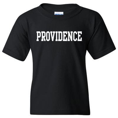 YS01 - Providence Friars Basic Block Youth T Shirt - Medium - Black