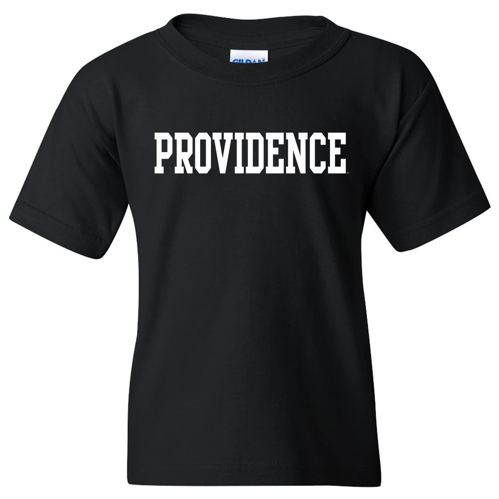 YS01 - Providence Friars Basic Block Youth T Shirt - Medium - Black
