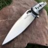 TACTICAL GEARZ Pocket Folding Knife for EDC, Carbon Fiber Handle, D2 Steel Blade, Includes Sheath (Felis) view 2