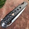 TACTICAL GEARZ Pocket Folding Knife for EDC, Carbon Fiber Handle, D2 Steel Blade, Includes Sheath (Felis) view 4