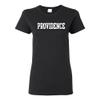 UGP Campus Apparel LS01 - Providence Friars Basic Block Womens T Shirt - Small - Black view 1