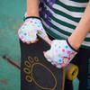 Roaming Kids Gloves for Age2-10, Great for Boys Girls Outdoor Sports,Biking,Cycling, Riding, Netball,Climbing, Monkey Bar,Scooter (M (Around a Palm: 6.7"), Happy Time) view 4