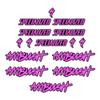STAR SAM Stickers Compatible with Specialized Ambush Violet Bike Helmet 1 cm view 1