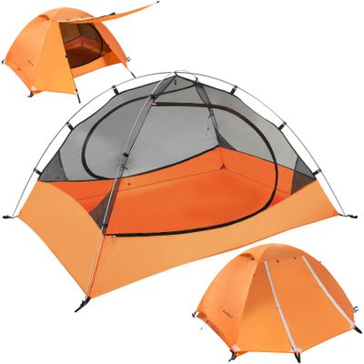 Clostnature Lightweight Backpacking Tent - 4 Person Ultralight Waterproof Camping Tent, 3 Season Large Size Easy Setup Tent for Family, Outdoor, Hiking and Mountaineering