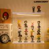LANSCOERY LED Lighted Acrylic Display Case, 4 Tier Display Box for Collectibles and Action Figures, Clear Dustproof Organizer with White Base  11.8x8.9x11inch view 3