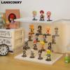 LANSCOERY LED Lighted Acrylic Display Case, 4 Tier Display Box for Collectibles and Action Figures, Clear Dustproof Organizer with White Base  11.8x8.9x11inch view 4