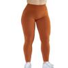 AUROLA Seamless Scrunch Tights Tummy Control Gym Fitness Yoga Pants Girl Sport Active Workout Leggings for Women (L, Gold Fire) view 2