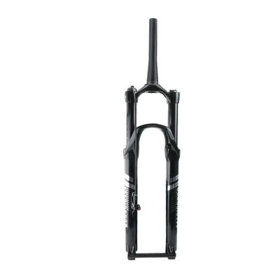 Jejy Tapered Steerer Thru Axle 15mm 27.5inch 29inch MTB Suspension Fork, Rebound Adjustment Mountain Bike Air Fork Accessories (Color : Tapered, Size : 27.5)