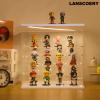 LANSCOERY LED Lighted Acrylic Display Case, 5 Tier Display Box for Collectibles and Action Figures, Clear Dustproof Organizer with White Base  11.8x11x11.8inch view 3