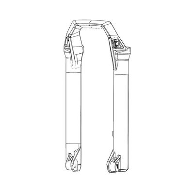 RockShox Lower Leg for Zeb Gray, 27.5", 11.4018.091.039