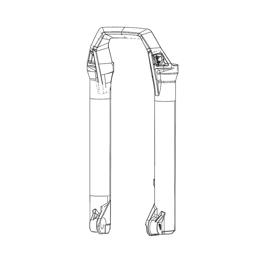 RockShox Lower Leg for Zeb Gray, 27.5", 11.4018.091.039